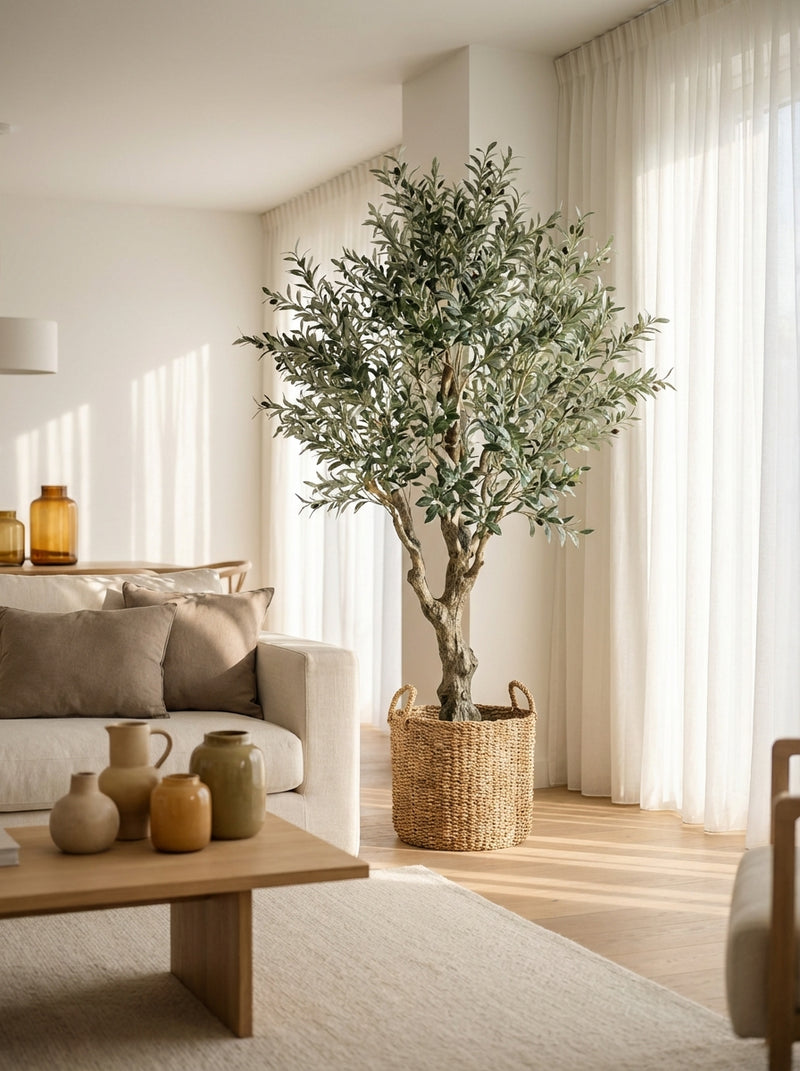 Kunstolijfboom: de complete gids voor jouw interieur - Florafy kunstplanten blog