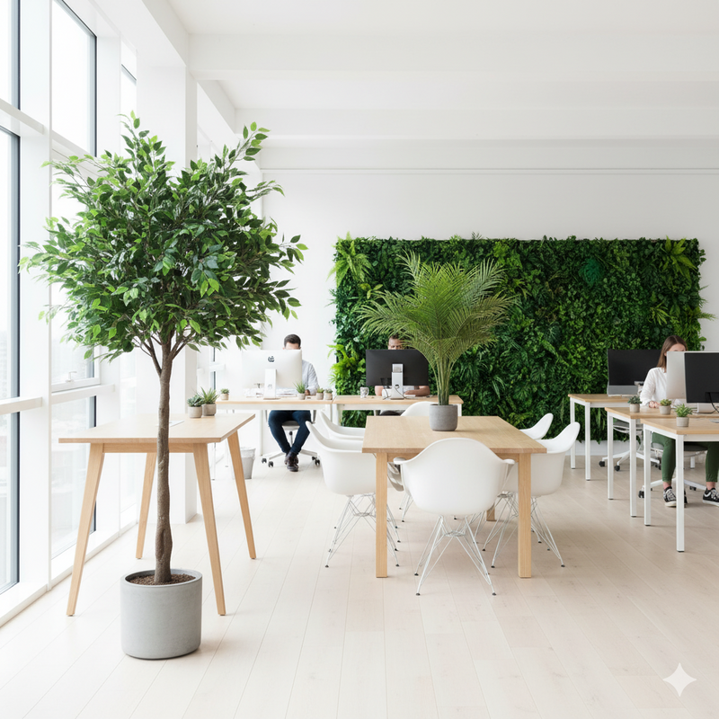 Waarom kunstplanten ideaal zijn voor een productieve werkomgeving - Florafy kunstplanten blog