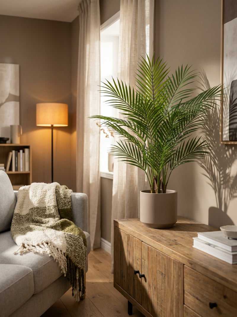 Kunstpalm in huis: Areca, Kentia of Phoenix? - Florafy kunstplanten blog