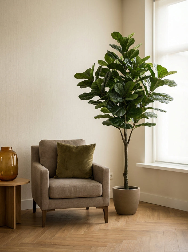 Kunstplant in de hoek: lege hoeken stijlvol opvullen - Florafy kunstplanten blog