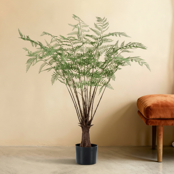 Kunst Fern 'Varen' - Symmetrische Bladvorm op 101cm Hoogte