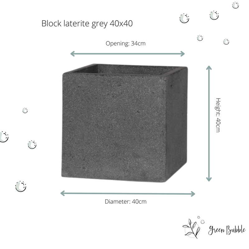 





Pot Block Laterite Grey - Detail view kunstplant
