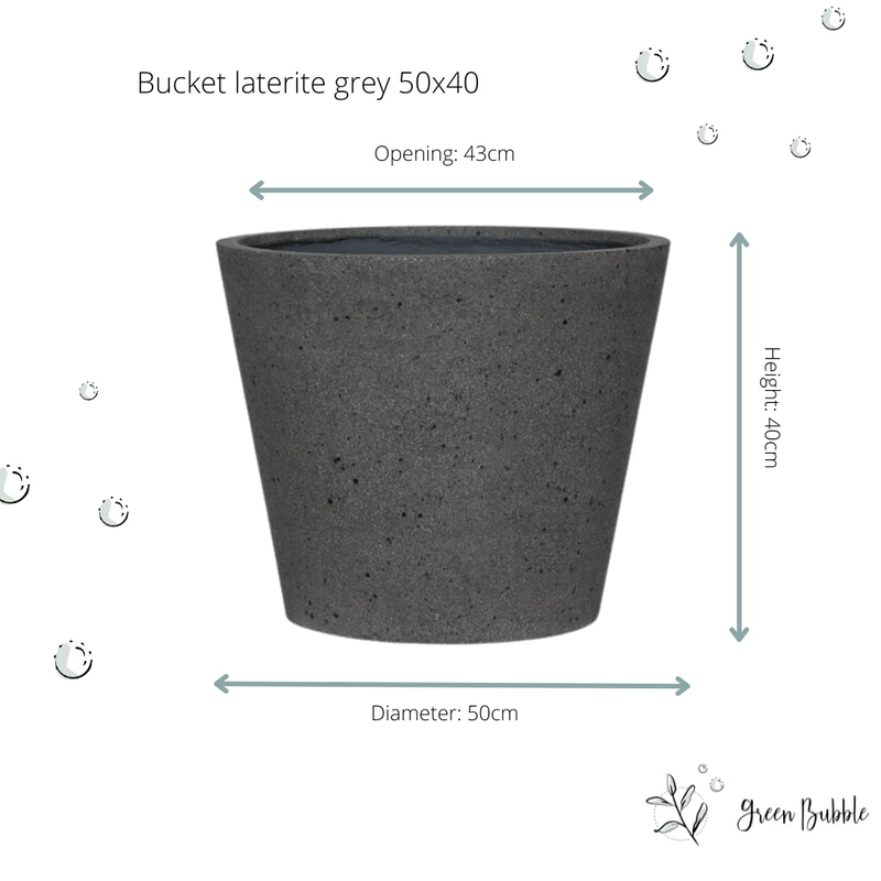





Pot Bucket Laterite Grey - Detail view kunstplant
