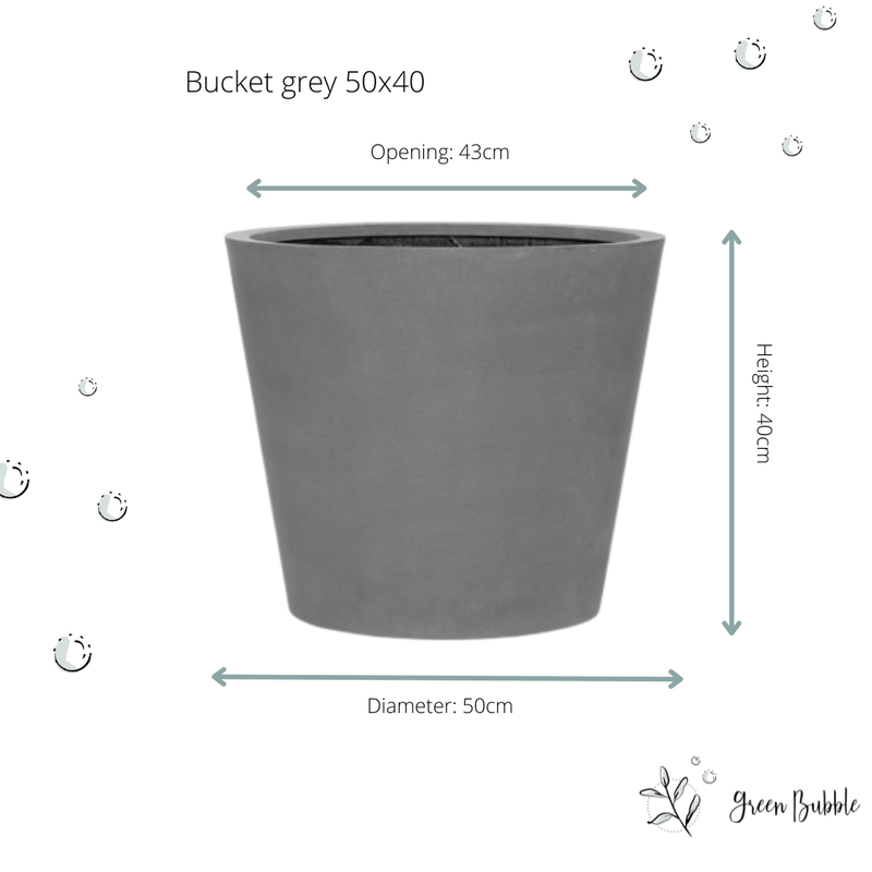 





Pot Bucket Grau - Lifestyle foto kunstplant in interieur
