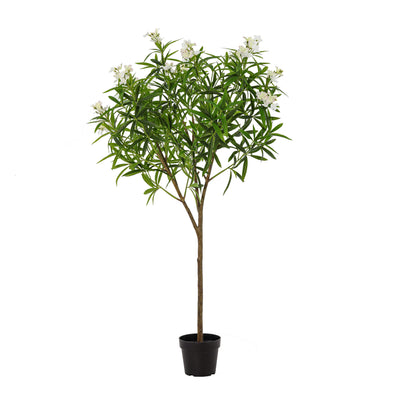 Kunstpflanze Nerium oleander weiß | 150cm