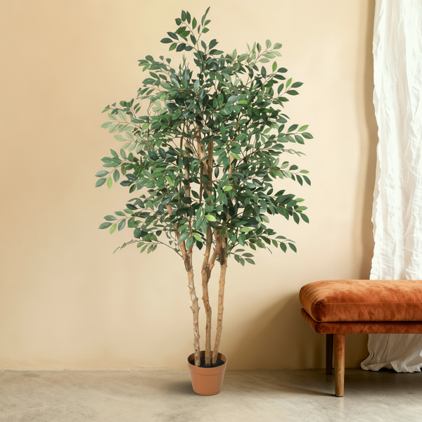 Umělá Rostlina Ficus Exotica | 150cm — detail skutečného dřevěného kmene