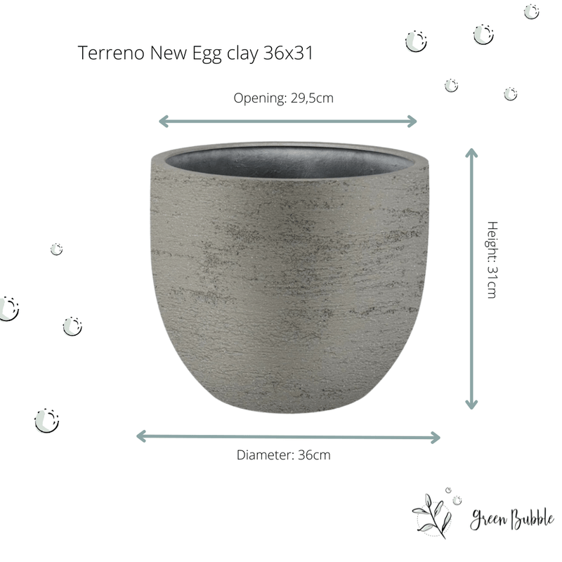 





Květináč Terreno new egg clay - Detail view kunstplant

