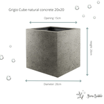 





Pot Grigio Cube Natural concrete - Detail view kunstplant
 thumbnail