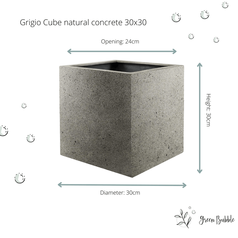





Pot Grigio Cube Natural concrete - Lifestyle foto kunstplant in interieur

