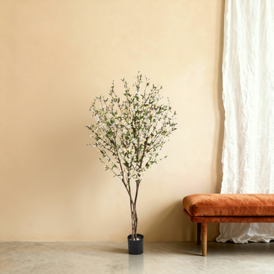 Pianta Artificiale Fiore di Ciliegio Rosa | 140cm