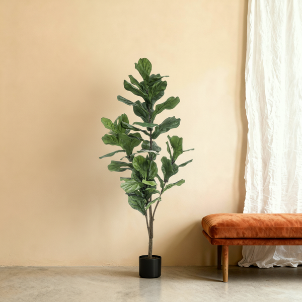Kunst ficus lyrata 'vioolbladplant' - 150cm hoog