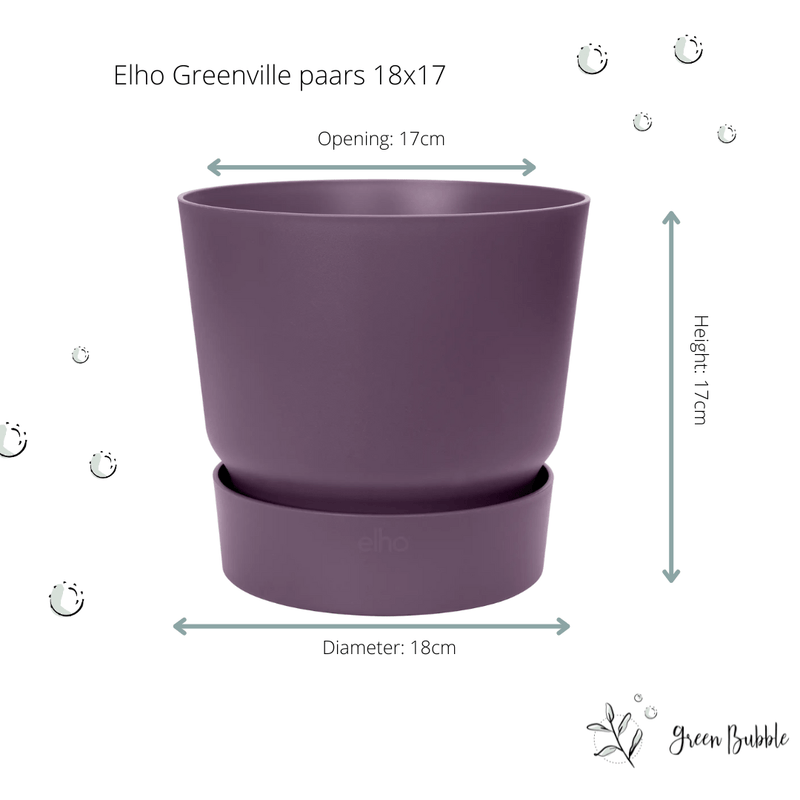 





Pot Elho Greenville paars - Lifestyle foto kunstplant in interieur
