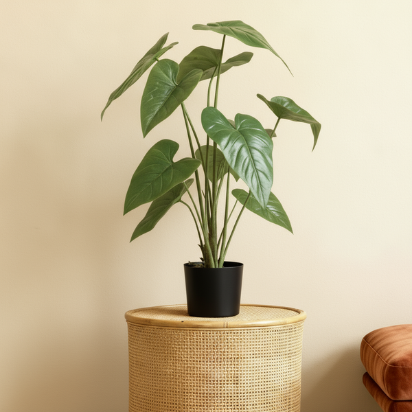 Kunst alocasia 'olifantsoor' - dramatische 75cm blikvanger