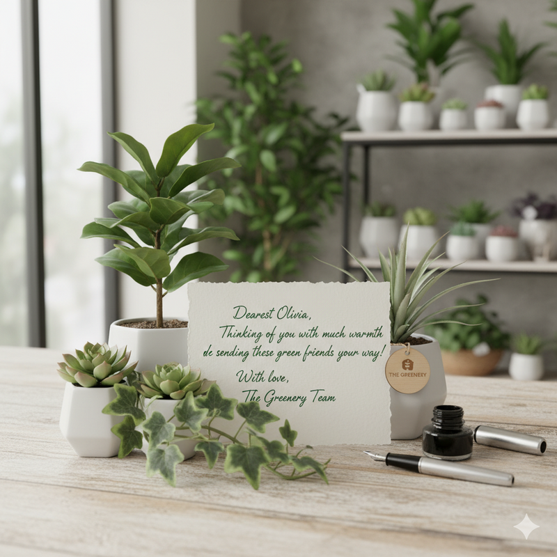 





Kaartje Service - Premium kunstplant van Florafy
