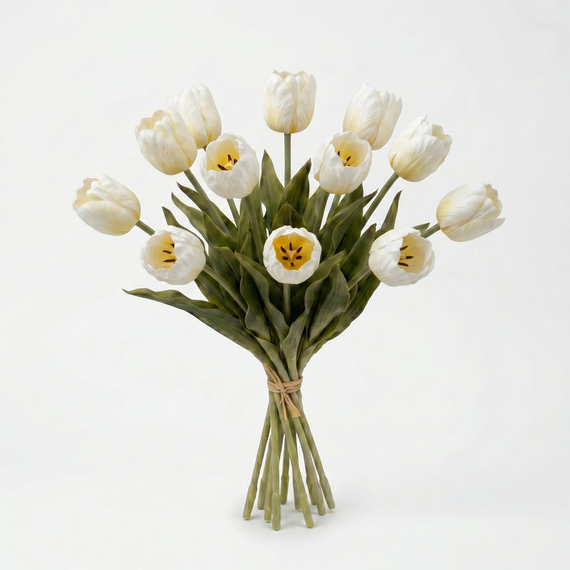





Bouquet di Tulipani Bianco | 12 Steli - Premium kunstplant van Florafy

