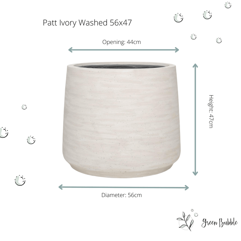 





Pot Jumbo Patt Ivory Washed - Detail view kunstplant
