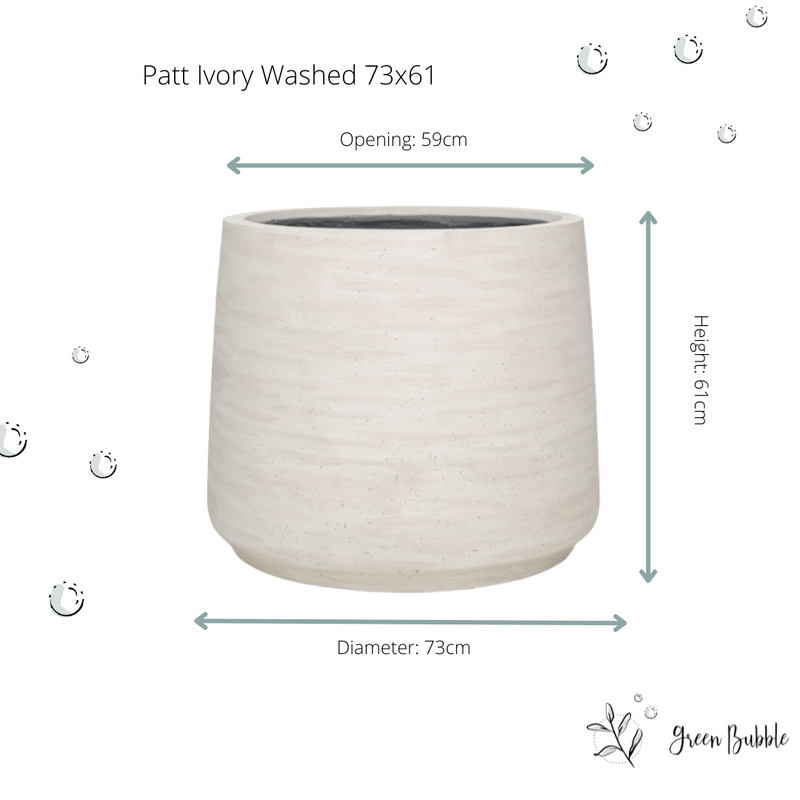 





Pot Jumbo Patt Ivory Washed - Lifestyle foto kunstplant in interieur
