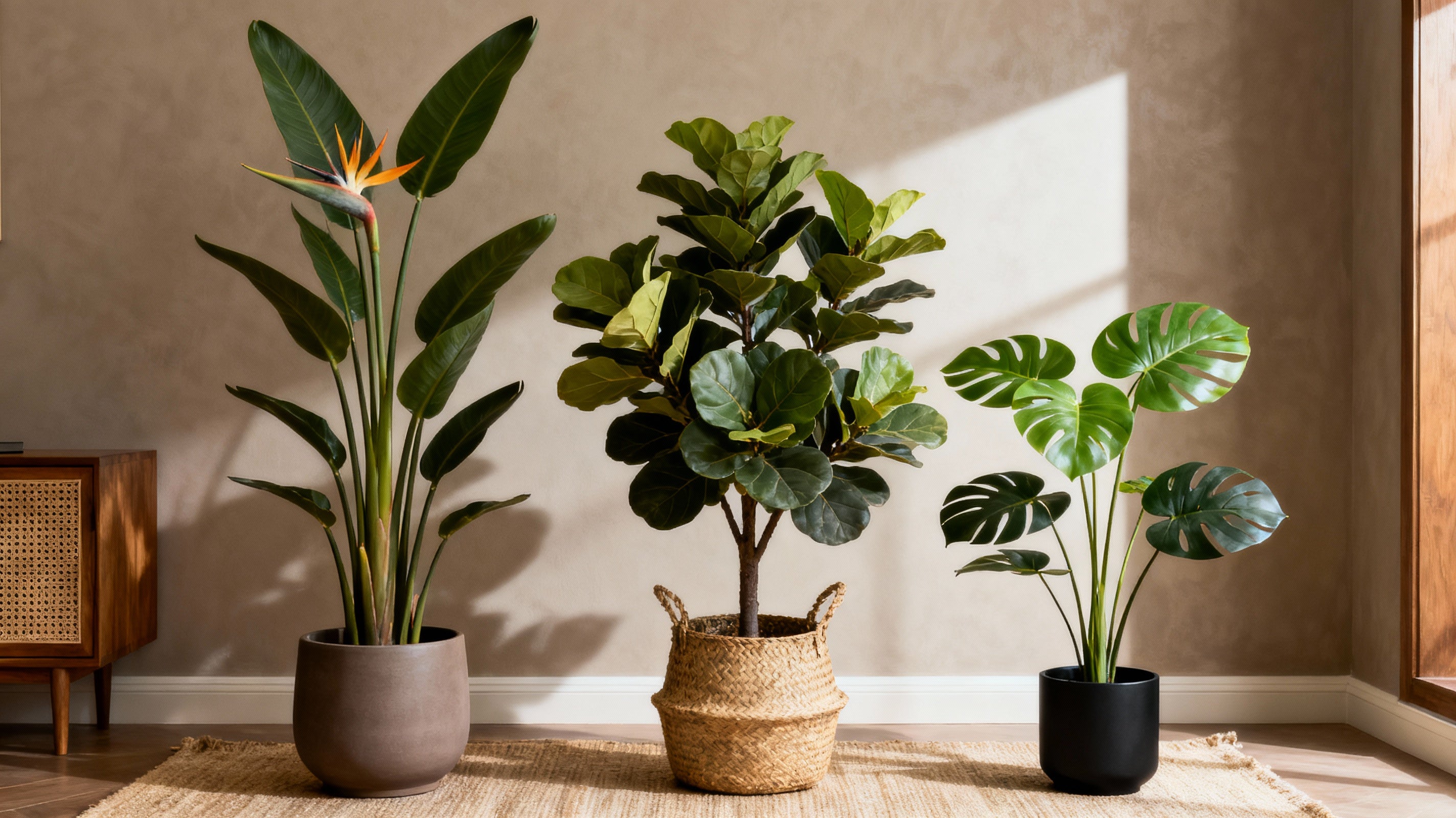 Levensechte kunstplanten in modern interieur - Florafy collectie