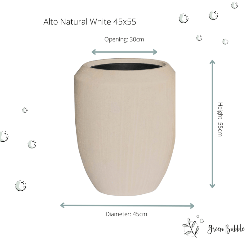 





Pot Alto Natural White - Detail view kunstplant

