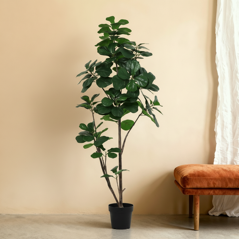 





Kunstplant Ficus Lyrata Vertakt | 150cm - Premium kunstplant van Florafy
