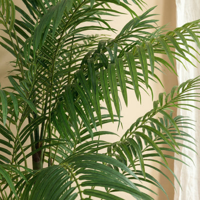 Kunst areca 'Goudpalm' - 190cm: Tropische elegantie