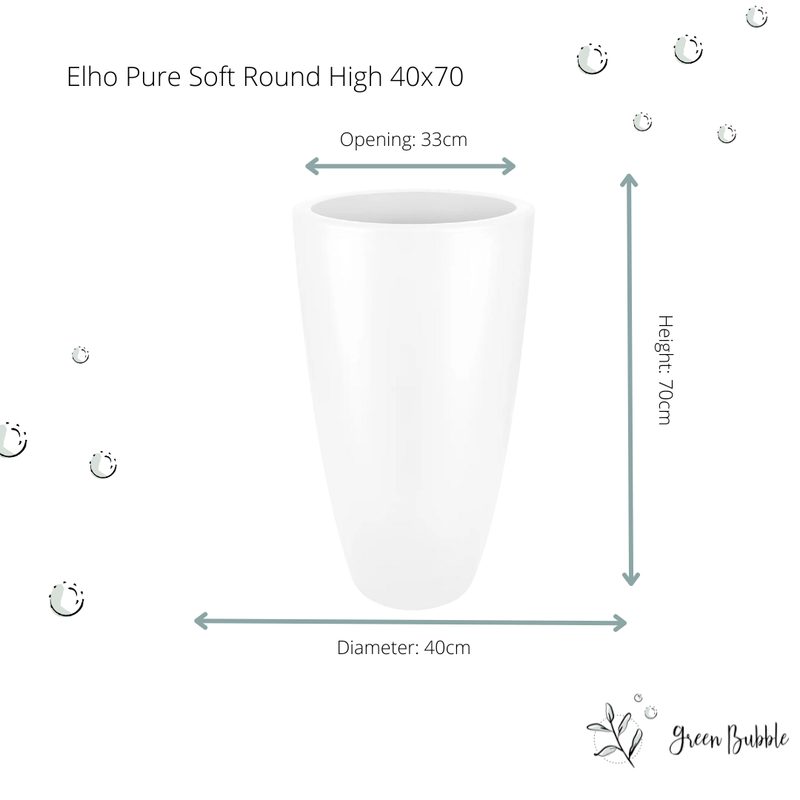 





Pot Elho Pure Soft Round High wit - Detail view kunstplant
