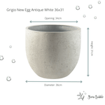 





Pot Grigio new egg antique white - Detail view kunstplant
 thumbnail