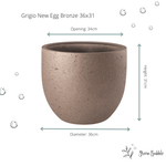 





Pot grigio new egg Bronze - Detail view kunstplant
 thumbnail