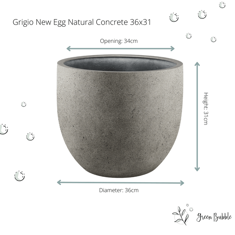 





Pot grigio new egg natural concrete - Detail view kunstplant
