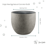 





Pot grigio new egg natural concrete - Lifestyle foto kunstplant in interieur
 thumbnail