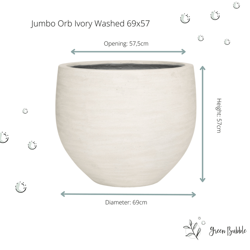 





Pot Orb Ivory Washed - Lifestyle foto kunstplant in interieur
