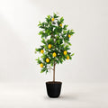 Kunst Citroenboom 115cm in zwarte pot