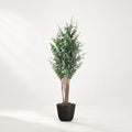 Kunst Eucalyptus groen 200cm in zwarte pot