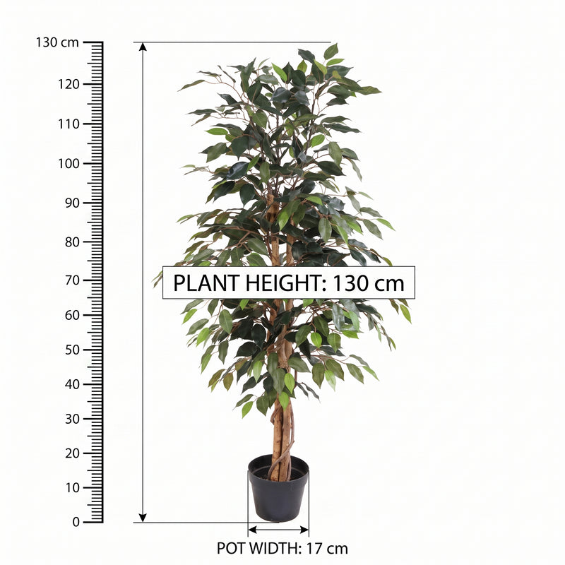 





Kunstplant Ficus Benjamina | 130cm - Afbeelding 6
