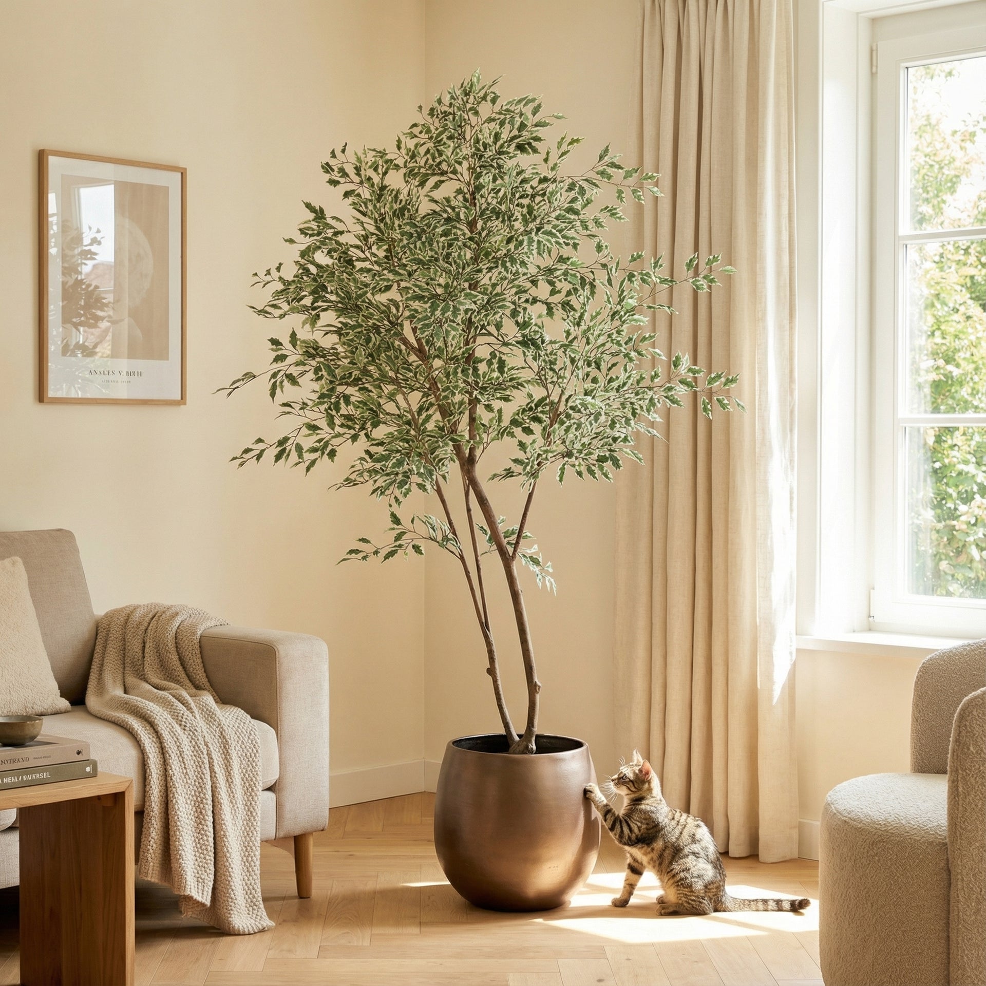 





Kunstplant Ficus Benjamina | 185cm - Afbeelding 5
