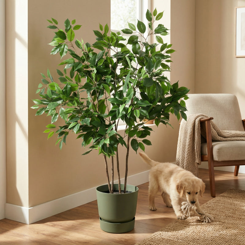 





Kunstplant Ficus Benjamina | 128cm - Afbeelding 4
