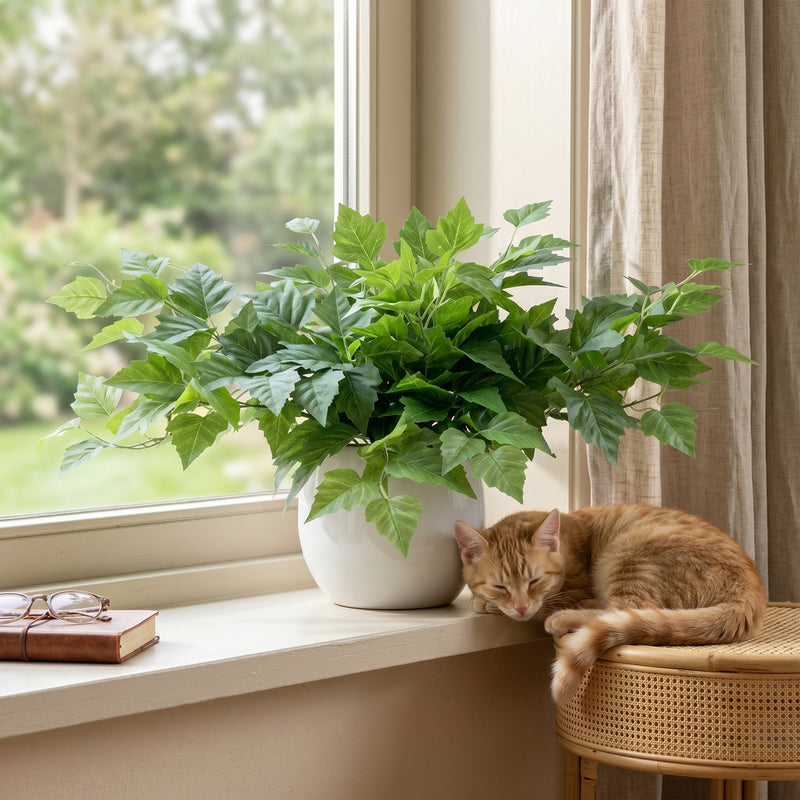 





Umělá Rostlina Epipremnum s Dekorativním Květináčem | 30cm - Afbeelding 4

