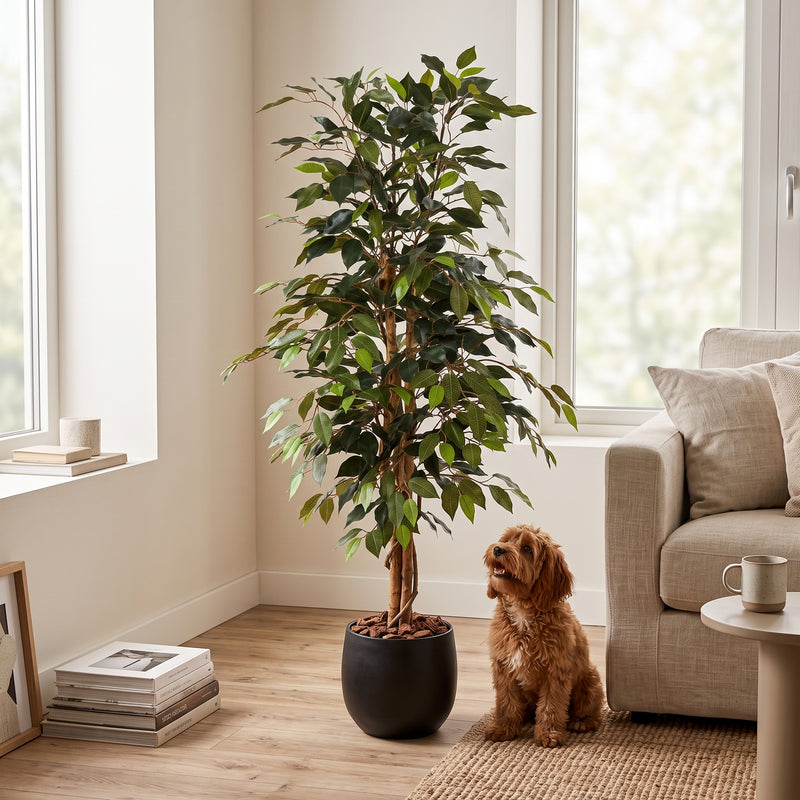 





Kunstplant Ficus Benjamina | 130cm - Detail view kunstplant
