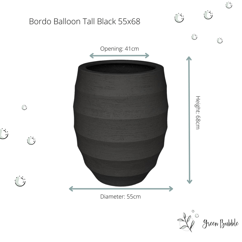 





Topf Bordo Tall Balloon Black - Lifestyle foto kunstplant in interieur

