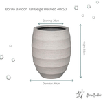 





Pot Bordo Tall Balloon Beige Washed - Afbeelding 4
 thumbnail