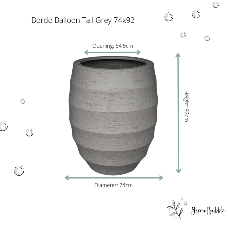 





Kvetináč Bordo Tall Balloon Šedý - Afbeelding 4
