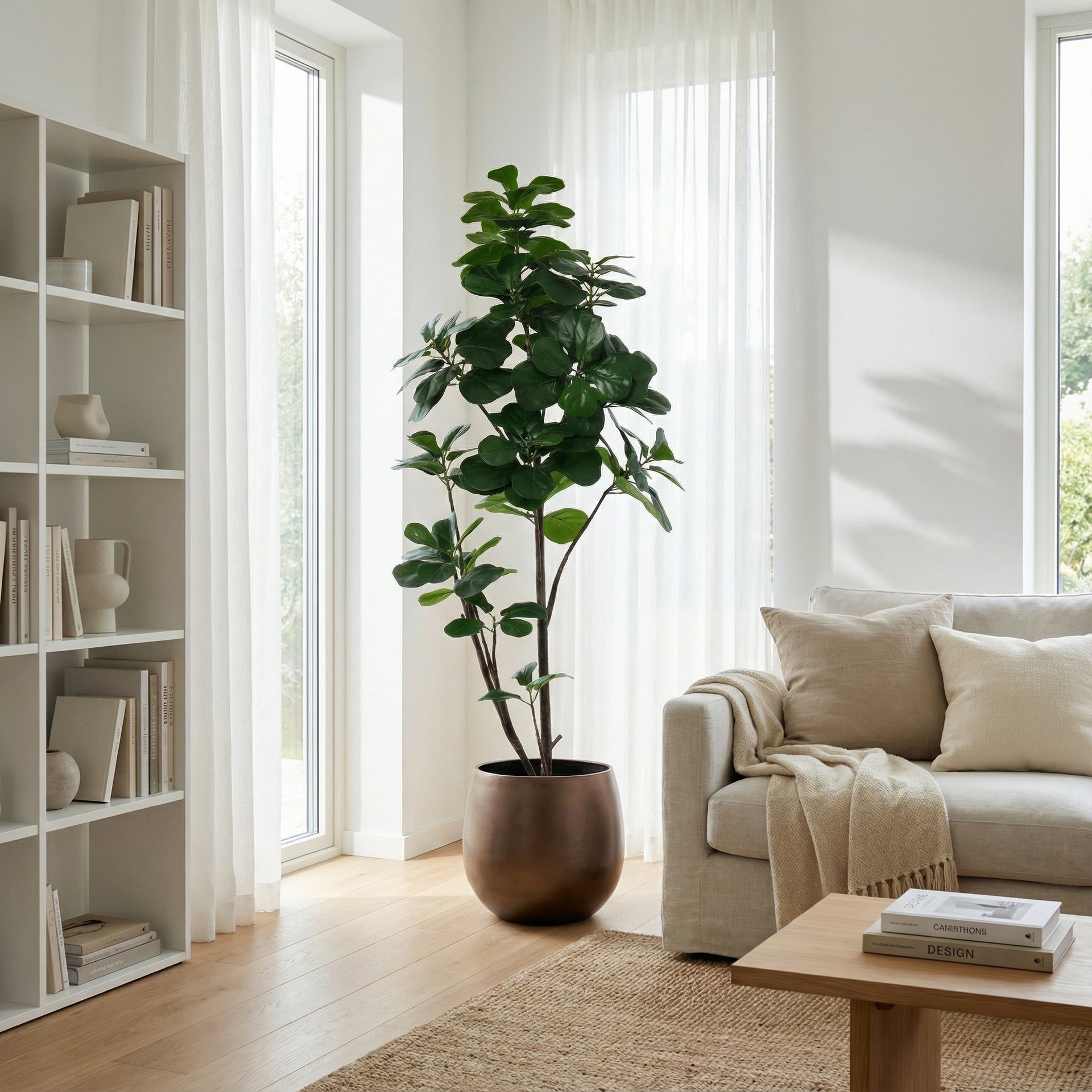 Kunstpflanze Ficus Lyrata Verzweigt | 150cm | Bestseller