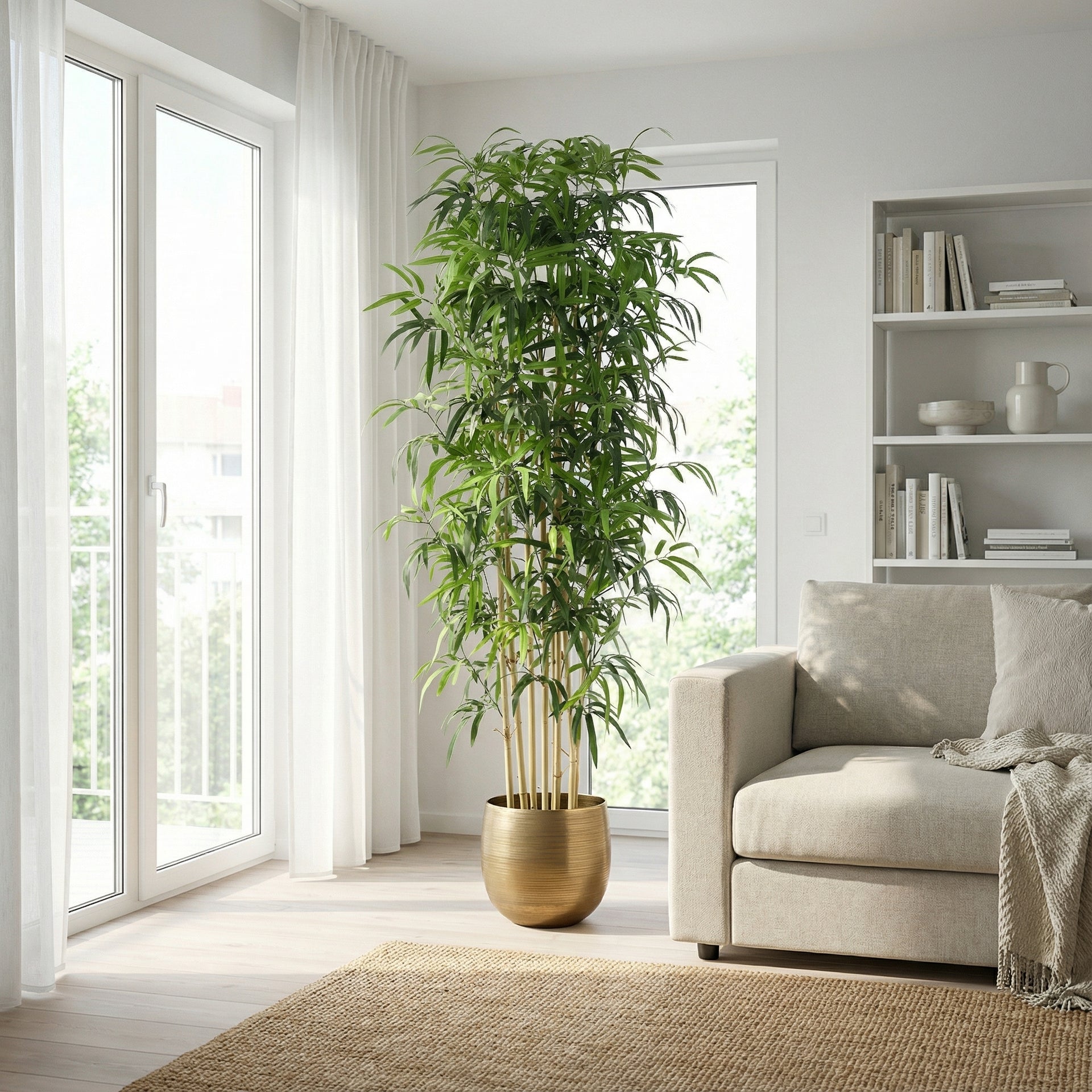 





Kunstplant Bamboe | 180cm - Lifestyle foto kunstplant in interieur
