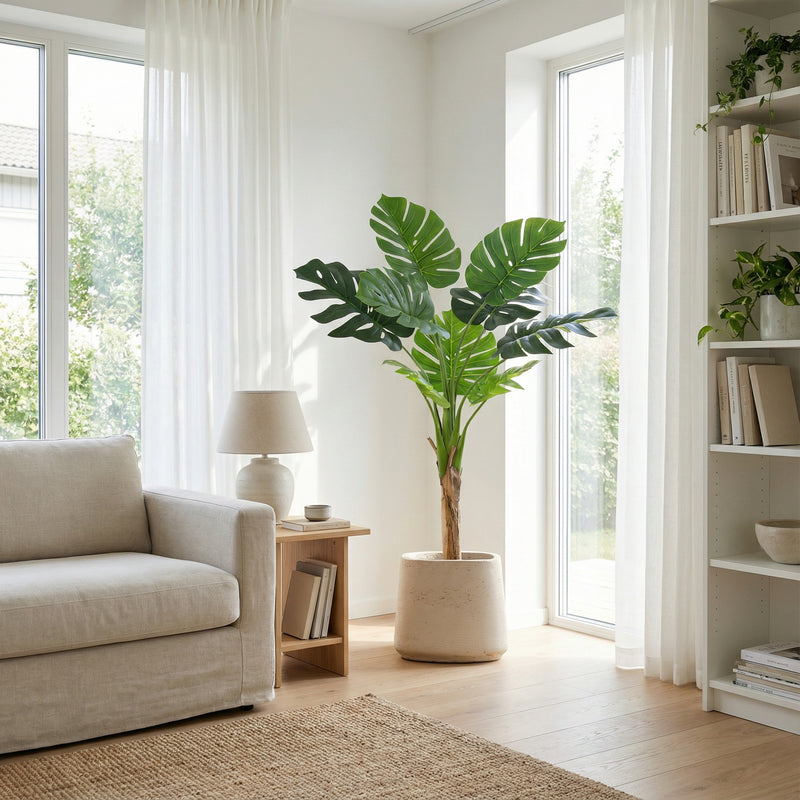 





Kunstpflanze Monstera | 120cm - Afbeelding 7
