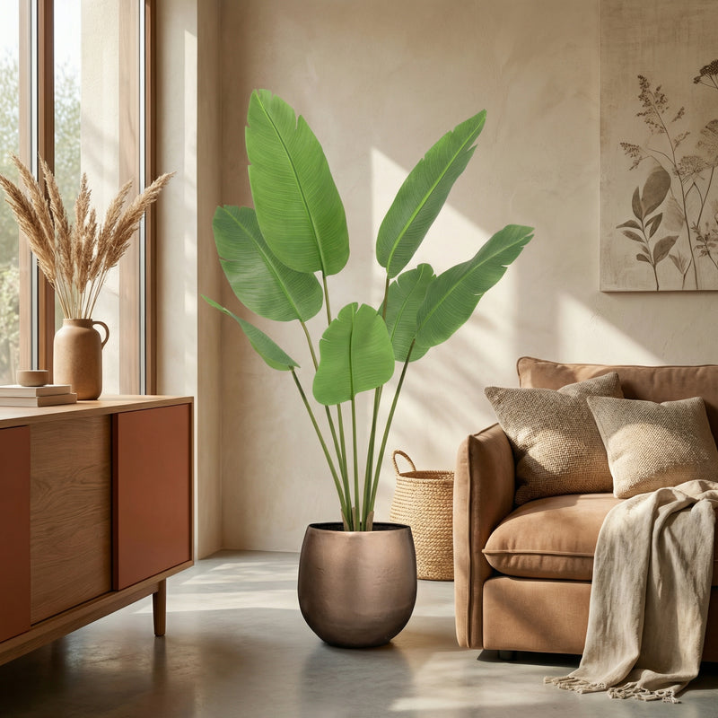 





Pianta Artificiale Strelitzia | 135cm - Lifestyle foto kunstplant in interieur
