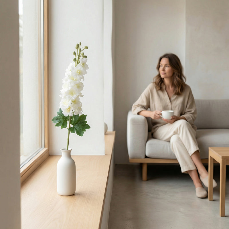 





Kunstblomst Delphinium - Detail view kunstplant
