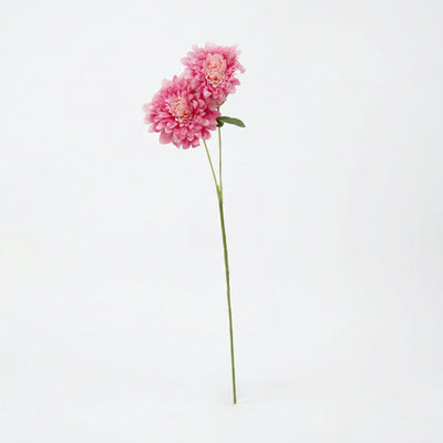 Kunstbloem Chrysant Donkerroze