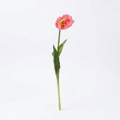 Kunstbloem Tulp Donkerroze