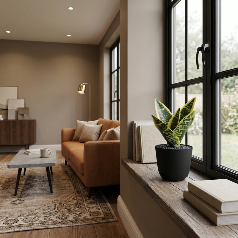 





Sztuczna Roślina Sansewieria - Lifestyle foto kunstplant in interieur
