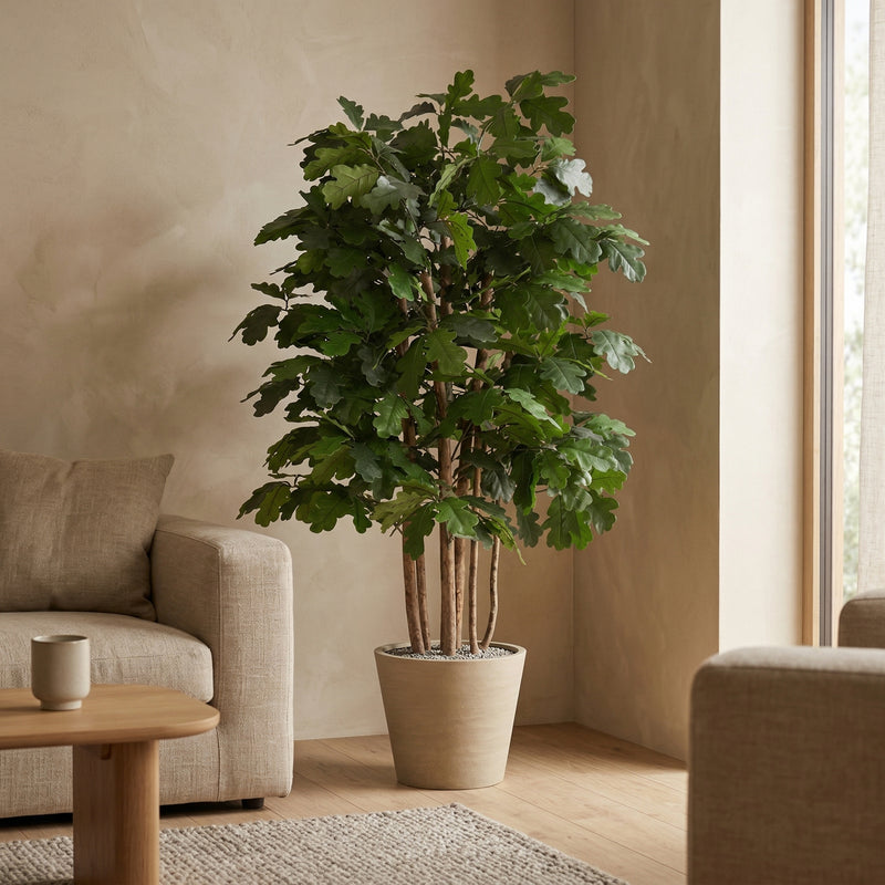 





Kunstpflanze Eiche | 140cm - Lifestyle foto kunstplant in interieur
